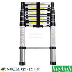 Thang nhôm rút đơn Nikita R32 - 3.2 mét