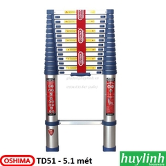 Thang Nhôm Rút Đơn Oshima TD-51- 5.1 Mét