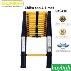 Thang nhôm rút đơn Sumika SKS410 - 4.1 mét (Sơn tĩnh điện)