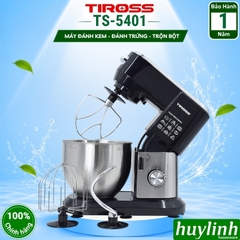 Máy đánh trứng trộn bột Tiross TS5401 - 6 lít - 1300W