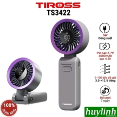 Quạt sạc cầm tay Tiross các loại - TS2281 - TS3422 - TS3424 - TS3425 - TS3426 - TS3427 - TS3428 - TS3429