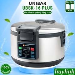 Nồi nấu trân châu tự động Unibar UBSK-16 PLUS - 16 lít [Mẫu mới nâng cấp UBN-16L]