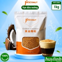 Vụn dừa nướng Jimconut (Jimnya) 500gr và 1kg - sử dụng làm topping trà sữa - nguyên liệu pha chế