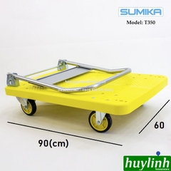 Xe đẩy hàng sàn nhựa Sumika T350 - Tải trọng 350kg