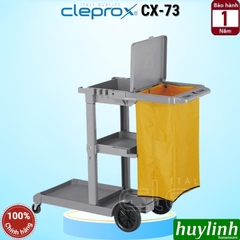Xe đẩy dọn phòng khách sạn, resort CleproX CX-73 - Dung tích 80 - 100 lít