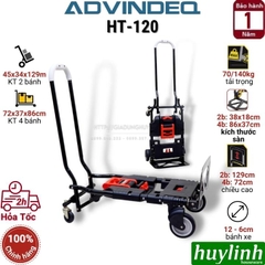 Xe Đẩy Hàng Đa Năng 2 Và 4 Bánh Advindeq HT-120 - Tải Trọng 140kg