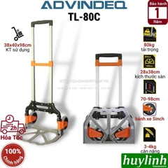 Xe đẩy hàng 2 bánh rút gọn Advindeq TL-80C - Tải trọng 80kg