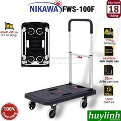 Xe kéo đẩy hàng gấp gọn Nikawa FWS-100F - Tải trọng 137kg
