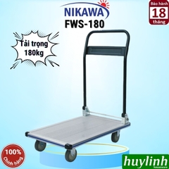 Xe kéo đẩy hàng sàn nhôm Nikawa FWS-180 - tải trọng 180kg - 74x47cm mặt sàn