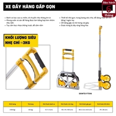 Xe kéo đẩy hàng 2 bánh khung nhôm Stanley SXWTD-FT516 - tải trọng 60kg