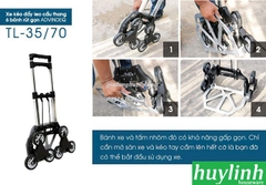 Xe kéo đẩy hàng leo cầu thang rút gọn Advindeq TL-35/70 - Tải trọng 35/70kg