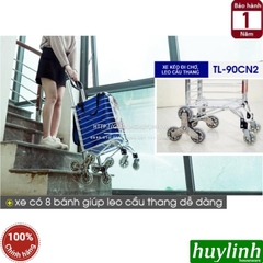 Xe kéo đi chợ leo cầu thang Advindeq TL-90CN2 - Tải trọng 60kg