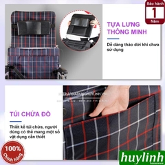 Xe lăn tay ngả giường có bô Nikita N213-1 - Ngả 6 cấp độ