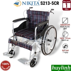 Xe Lăn Tay Nikita S213-5CR - Tải Trọng 120kg