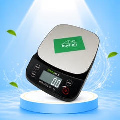 Cân điện tử nhà bếp Promix CTDP-06 - Chống nước - tối đa 5000g - 4 đơn vị cân - Đồng hồ đếm ngược