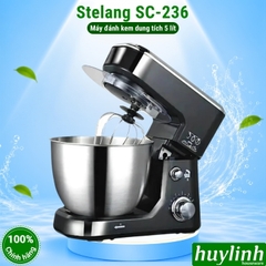 Máy đánh kem - trứng - trộn bột Stelang SC-236 - 5 lít - 3 đầu đánh - 1000W