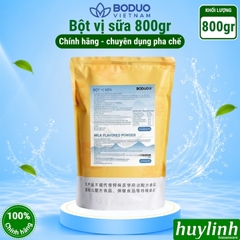 Bột Boduo 1kg - Nguyên liệu pha chế (Bột sữa - Bột Mix - Kem Trứng - Socola - Khoai môn)