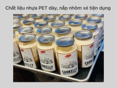 Lon nhựa PET nắp nhôm xé Unibar size 330 - 500 - 700ml dùng cho UB-1S