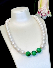 Chuỗi Vòng Cổ ngọc Trai Cao Cấp 11-12mm