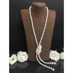 Vòng cổ ngọc trai dàiThắt Gút 1