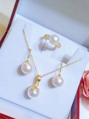 Bộ Ngọc Trai Trắng Sang Trọng