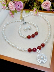 Bộ Chuỗi Ngọc Trai Sang Trọng