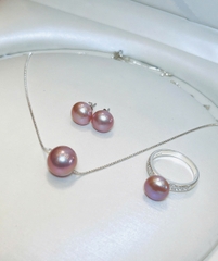 Bộ Ngọc Trai Chế Tác Bạc