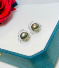 Hoa Tai Ngọc Trai Chế Tác Bạc