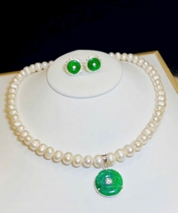 Bộ Chuỗi Vòng Cổ Ngọc Trai Làm Quà Tặng Mẹ Và Bà