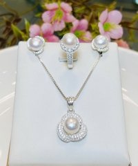 Bộ Trang sức ngọc trai chế tác bạc