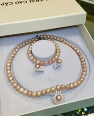 Bộ Chuỗi Ngọc Trai . Món Quà Tặng 20/10 Ý Nghĩa