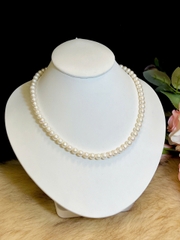 Chuỗi Cổ Ngọc Trai Ngọt Màu Trắng Cao Cấp 6li