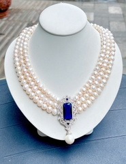 Chuỗi cổ ngọc trai trắng sang trọng