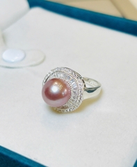 Nhẫn Ngọc Trai Cao Cấp Chế Tác Bạc