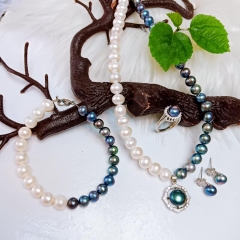 Bộ Trang Sức Ngọc Trai Sang Trọng Thanh lịch.