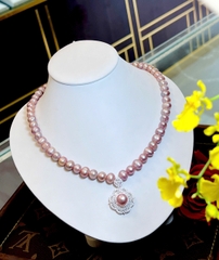 Chuỗi cổ ngọc trai sang trọng quý phái
