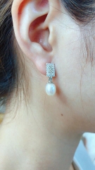 Hoa Tai Ngọc Trai Giọt Xinh Đẹp