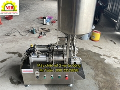Máy chiết rót dung dịch 2 vòi bán tự động