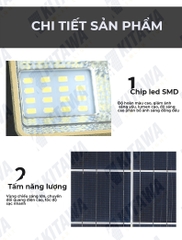 Đèn pha năng lượng mặt trời Kitawa 100W DP6100