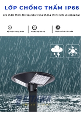 Đèn Năng Lượng Mặt Trời 300W Hình Đĩa Bay UF1300 Kitawa – 6 Khoang