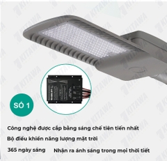 Đèn đường năng lượng mặt trời Kitawa 60W BC12060