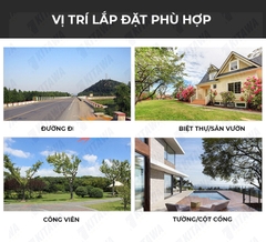 Đèn đường năng lượng mặt trời 100w Kitawa BC10100