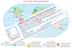 Bản đồ các đới và kiểu khí hậu trên Trái Đất