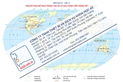 Bản đồ phân bố giao thông vận tải và bưu chính viễn thông trên thế giới