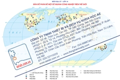 Bản đồ phân bố một số ngành công nghiệp trên thế giới