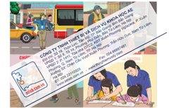 Bộ tranh về các hoạt động thiện nguyện, nhân đạo (Tranh giấy)