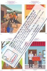 Bộ tranh về tình yêu thương con người (Tranh giấy)