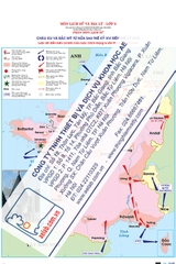 Lược đồ diễn biến cơ bản của cuộc cách mạng tư sản Pháp (thế kỉ XVIII) (Tranh giấy)