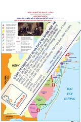 Lược đồ diễn biến cơ bản của cuộc chiến tranh giành độc lập ở Bắc Mỹ (thế kỉ XVIII) (Tranh giấy)