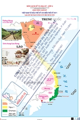 Lược đồ Việt Nam từ thế kỉ XVI đến thế kỉ XVIII (Tranh giấy)